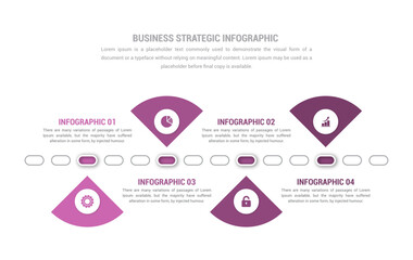 Editable 3D Business Strategic Infographic Illustration