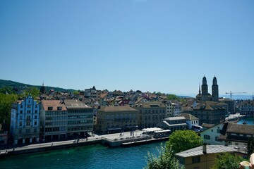 Fototapeta na wymiar Zurich Switzerland 2022 June