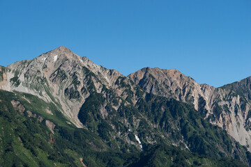 Fototapeta premium 白馬三山を眺める 八方尾根