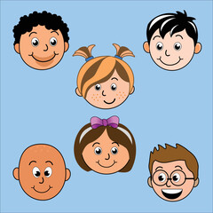 cute characters in the form of vector graphics,
suitable for design related to children's world and various design work