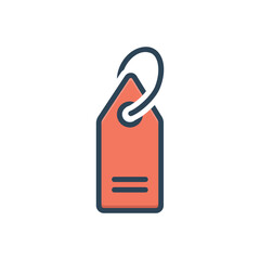 Color illustration icon for brand