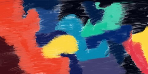 Artistic simple modern abstraction in the style of bright oil paints (hand drawn), can be used as a background