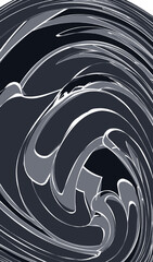 Black swirl  greeting card background 