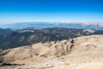 Panoramic view from the peak of Tahtali