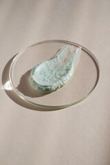 Skincare mosturizing beauty product cream swatch, neutral background