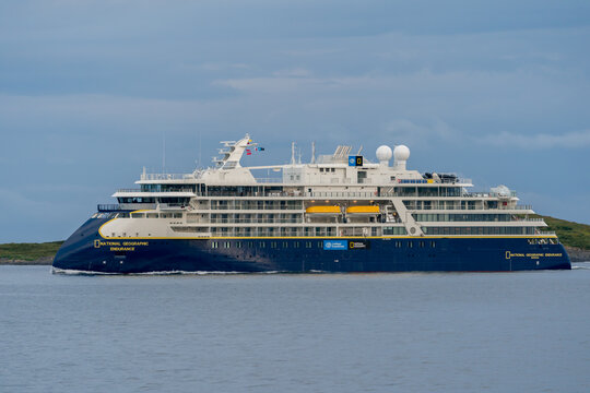 Exploration Cruise Ship National Geographic Endurance Inside Ulsteinfjord For Sea Trails