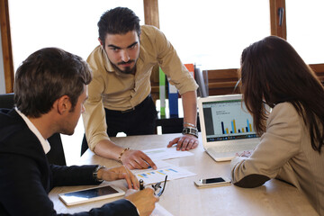 Fototapeta premium business team working in office