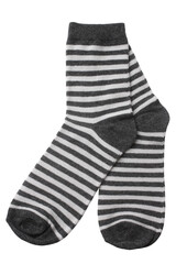Pair of child's striped socks