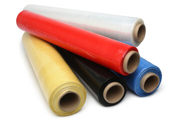 Rolls of wrapping plastic stretch film - 530776821