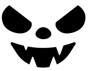 Halloween funny face Illustration decoration	