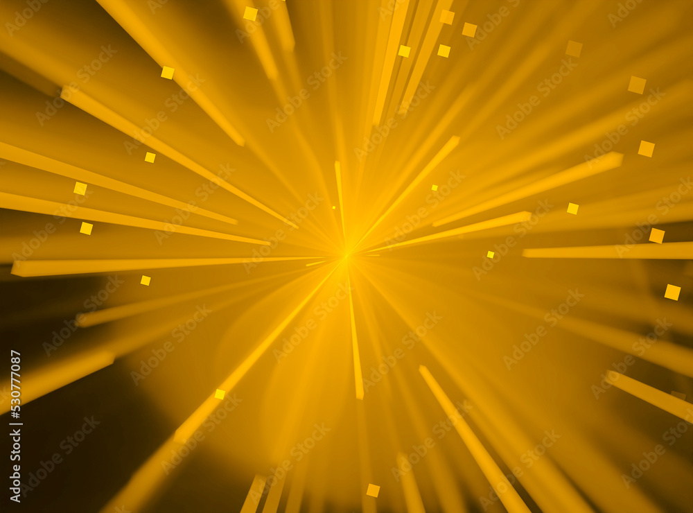 Poster computer generated image for elegant gold background or high tech design