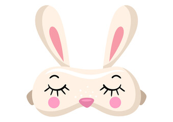 Bunny shaped silk eye mask