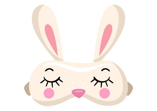 Bunny Shaped Silk Eye Mask