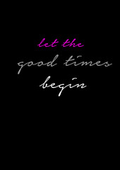 Obraz premium Slogan print design on plain base