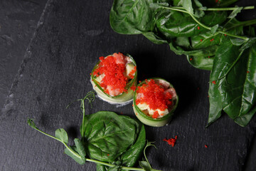 asian foods sushi rolls set