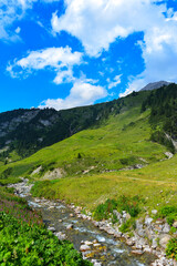 Z&uuml;rsbach in Z&uuml;r am Arlberg / Lechquellengebirge. Vorarlberg (&Ouml;sterreich)