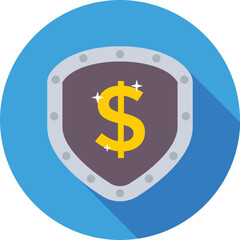 Shield Colored Vector Icon 