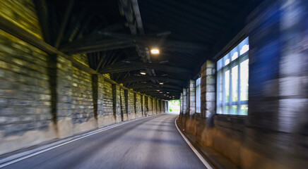Flexengalerie / Flexenpassstraße am Flexenpass im Bundesland Vorarlberg (Österreich)
