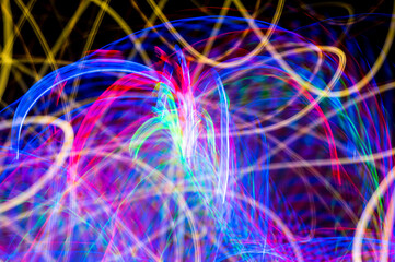 Abstract pattern of city lights