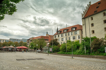 view of the old town in Ingolstadt, germany, Bavaria
