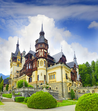 Peles castle of Sinaia, Transylvania, Romania