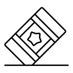 Eraser Line Icon