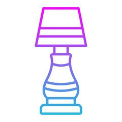 Lamp Line Gradient Icon