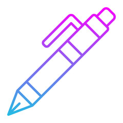 Pen Line Gradient Icon