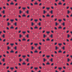 Fototapeta premium Abstract geometric pattern. A seamless background, vintage texture.