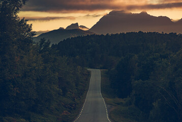 Scenic Norwegian Nordland Territory Road