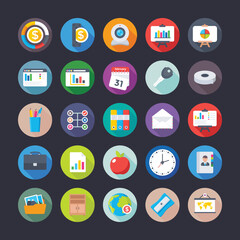 Business, Office, Team work, Management, Growth, Finance Vector Icons 
