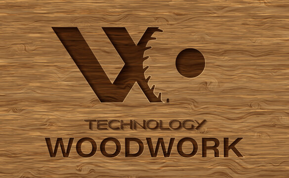 Advertising for woodworking. Vector illustration of a woodworking poster on the background of valuable wood boards. Sketch for creativity.