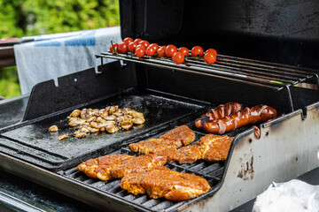 Barbecue, grill, outdoors food