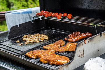 Barbecue, grill, outdoors food