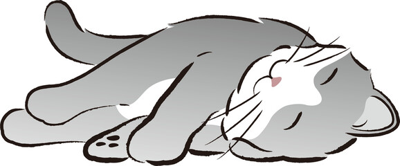 Naklejka premium Cartoon cat characters