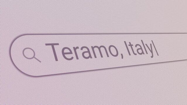 Search Bar Teramo Italy 
Close Up Single Line Typing Text Box Layout Web Database Browser Engine Concept