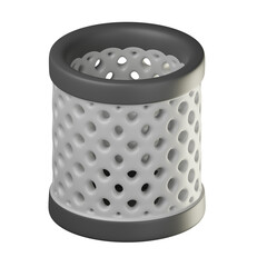 3D Trash Bin Illustration 