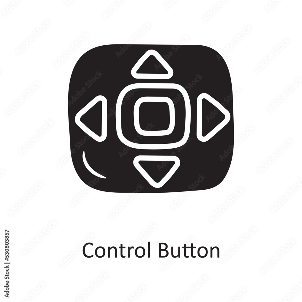 Poster control button solid icon design illustration. media control symbol on white background eps 10 file