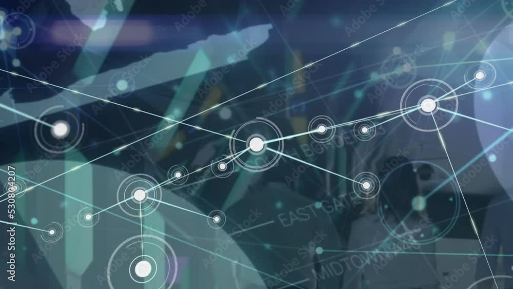 Poster animation of data processing over data processing