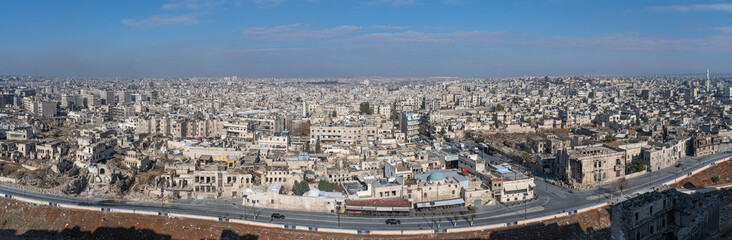 Fototapeta na wymiar Aleppo view from the citadel, Syria 