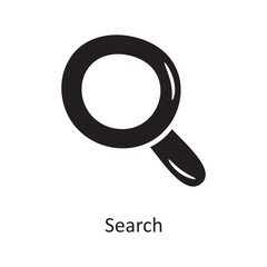Search Solid Icon Design illustration. Media Control Symbol on White background EPS 10 File