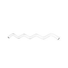 3D Squiggly Line Illustration 