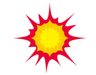 爆弾　爆発　イラスト