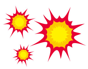 爆弾　爆発　イラスト