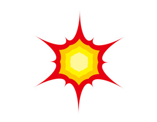 爆弾　爆発　イラスト