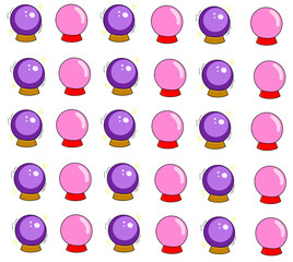 balls magic pattern pink and purple magic witch witchcraft