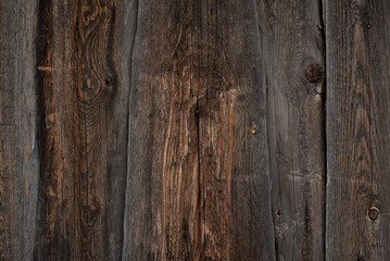 Background with natural texture of aged wooden planks