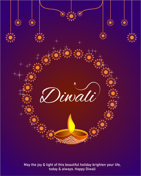 diwali greeting card post design