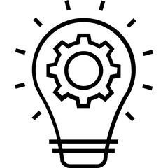 Creative Mind Line Vector Icon