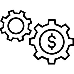 Business Management Line Vector Icon 